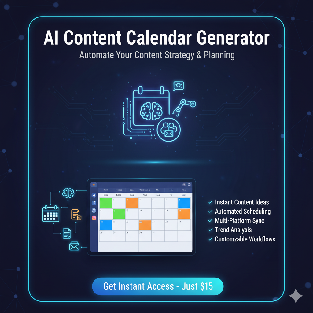 AI Content Calendar Generator