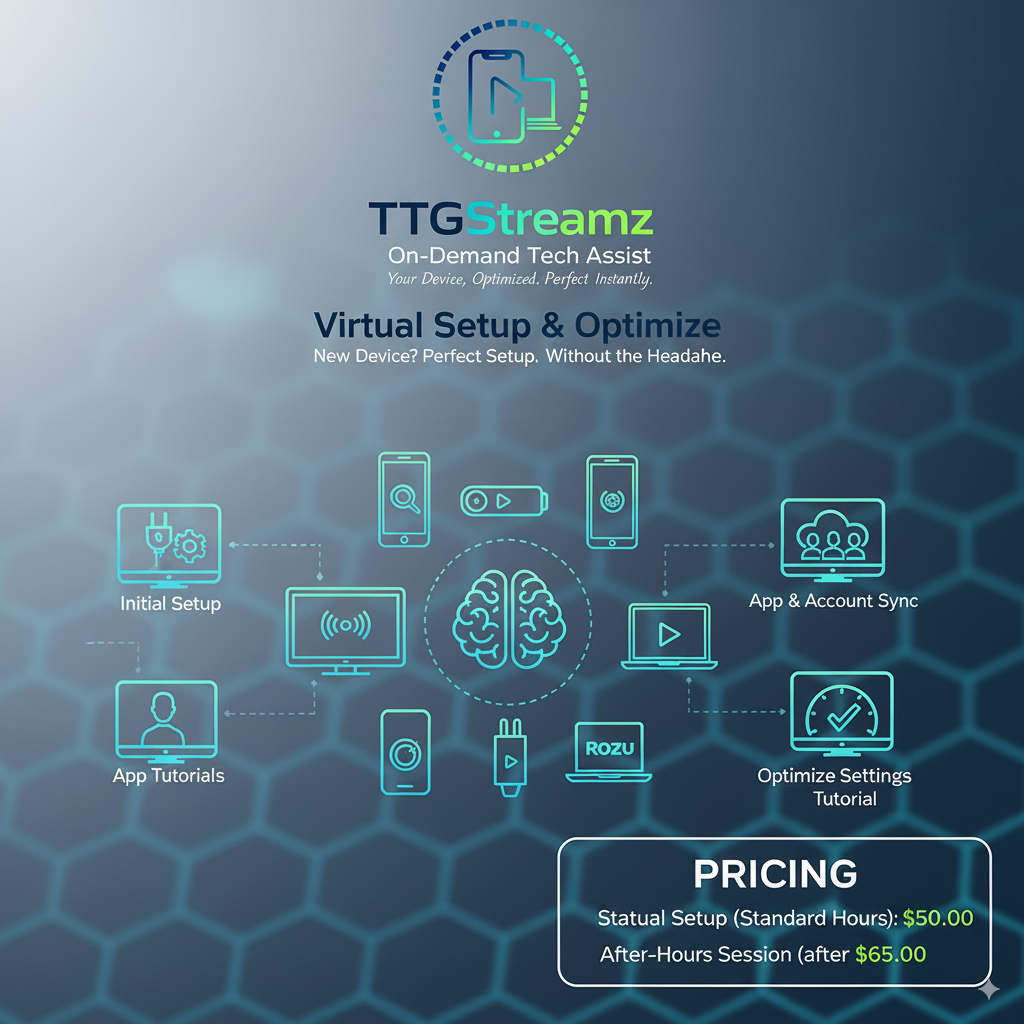 TTGStreamz Virtual Setup & Optimize