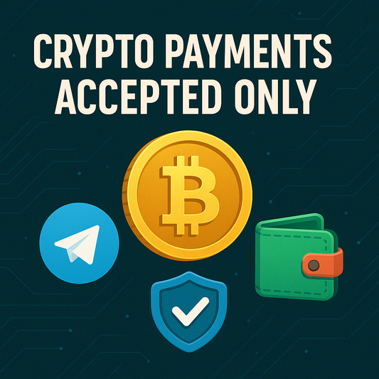 💳 Why We Accept Crypto Payments Only — and Why You Can Feel Completely Safe Using It