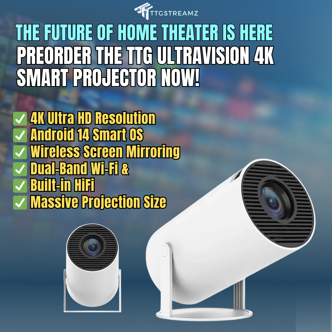 TTG UltraVision 4K Smart Projector (BOGO)