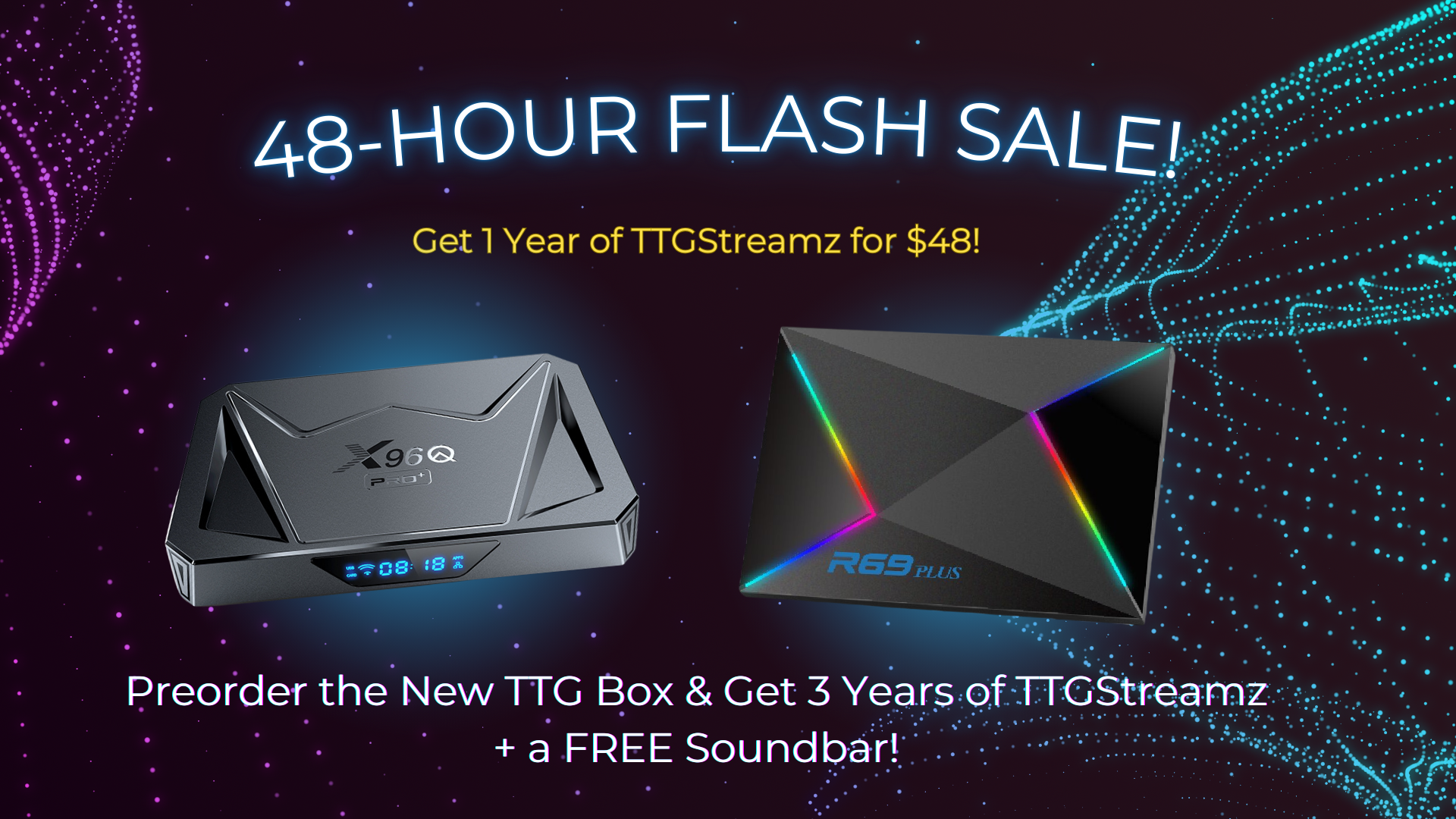 TTG Android 14 Streaming Box with 3 Years of TTGStreamz