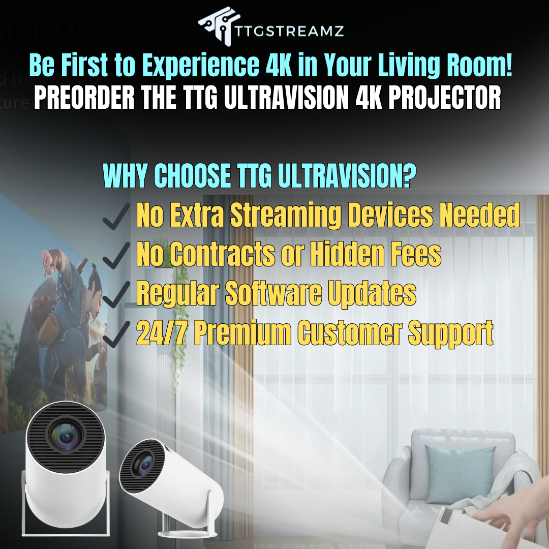 TTG UltraVision 4K Smart Projector (BOGO)