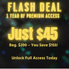 Flash Deal – 1 Year of Premium Access