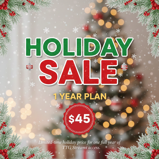 Holiday Sale – 1 Year Plan ($45)
