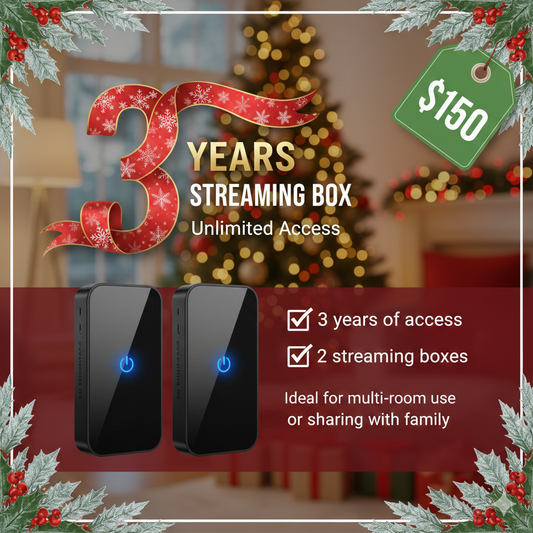 Holiday Bundle: 3 Years + 2 TTG Streaming Boxes — $150