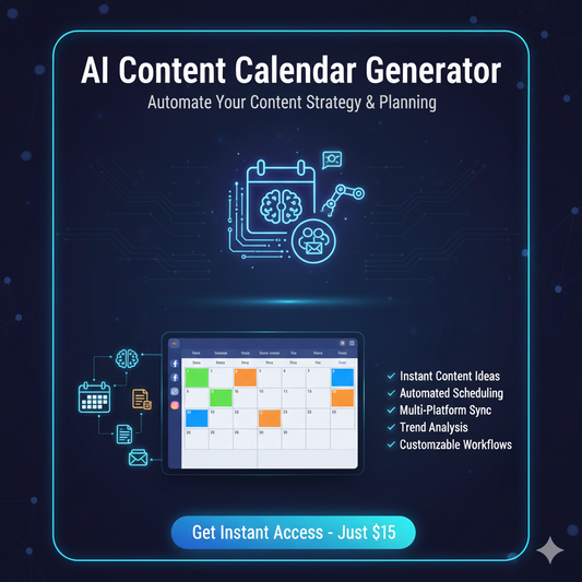 AI Content Calendar Generator