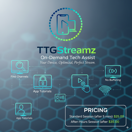 TTGStreamz On-Demand Tech Assist