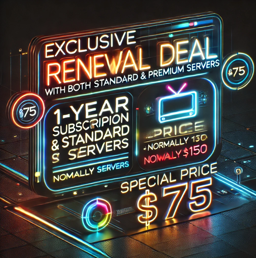 Loyalty Rewards Deal – 1 Year of Both Servers for $75!