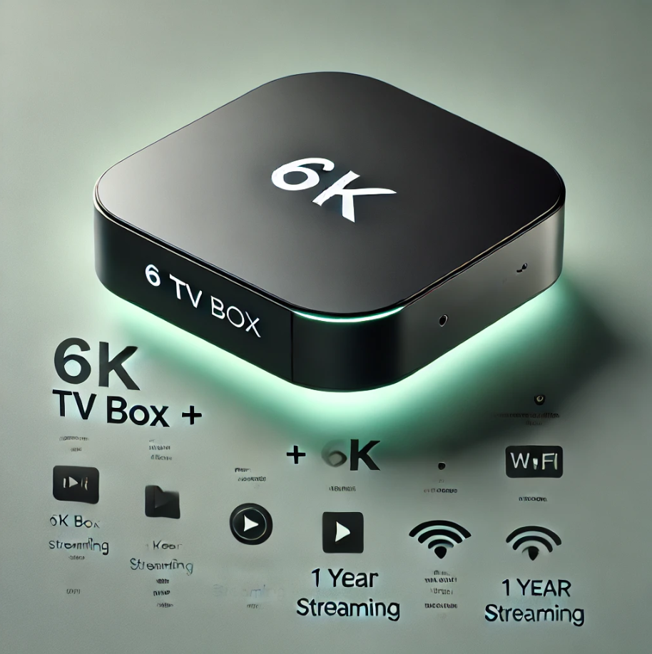 6K TV Box + 1 Year Premium Streaming