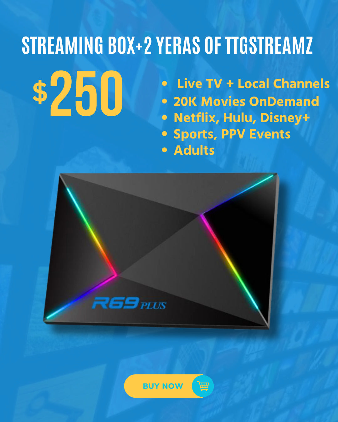 TTG UltraStream Android 14 TV Box + 2 YEARS free